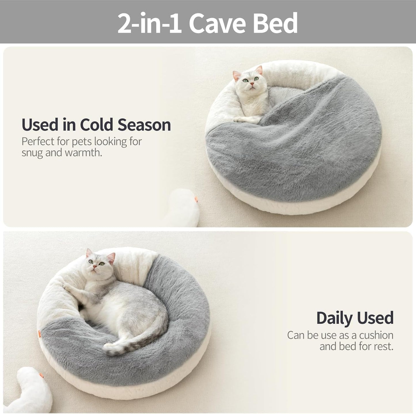 Enclosed Small Dog Bed Cave