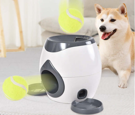 Smart Pet Feeder Tennis Ball Throwing Reward Machine