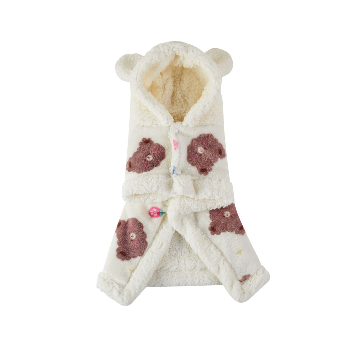 Pet Warm Thickened Hooded Pajama Flannel