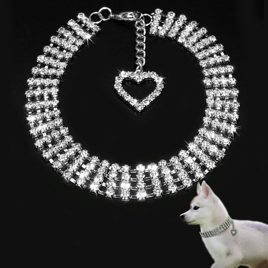 Rhinestone Pet Collar