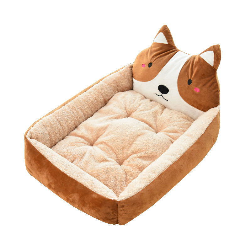 Silly Designs Pet Basket Bed
