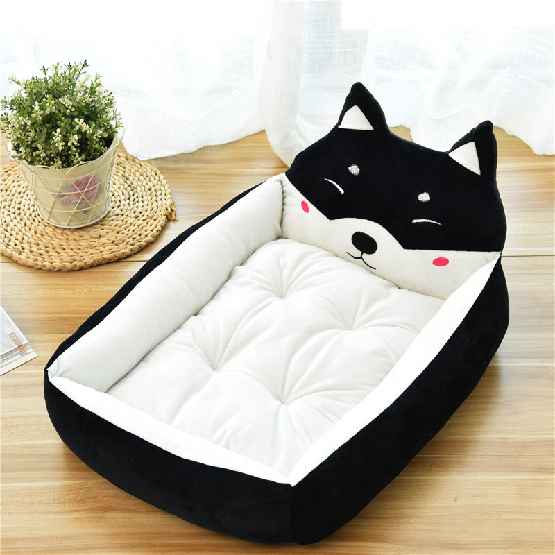 Silly Designs Pet Basket Bed