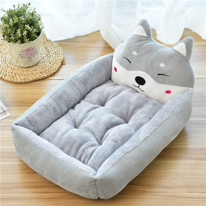Silly Designs Pet Basket Bed