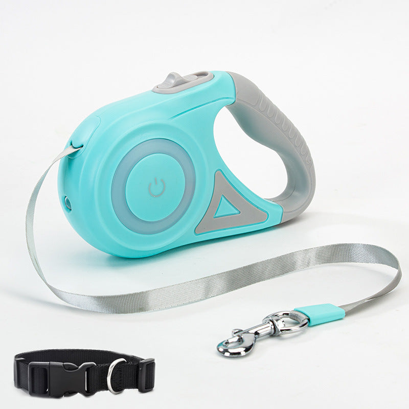 Retractable Leash And Dog Collar Spotlight Automatic