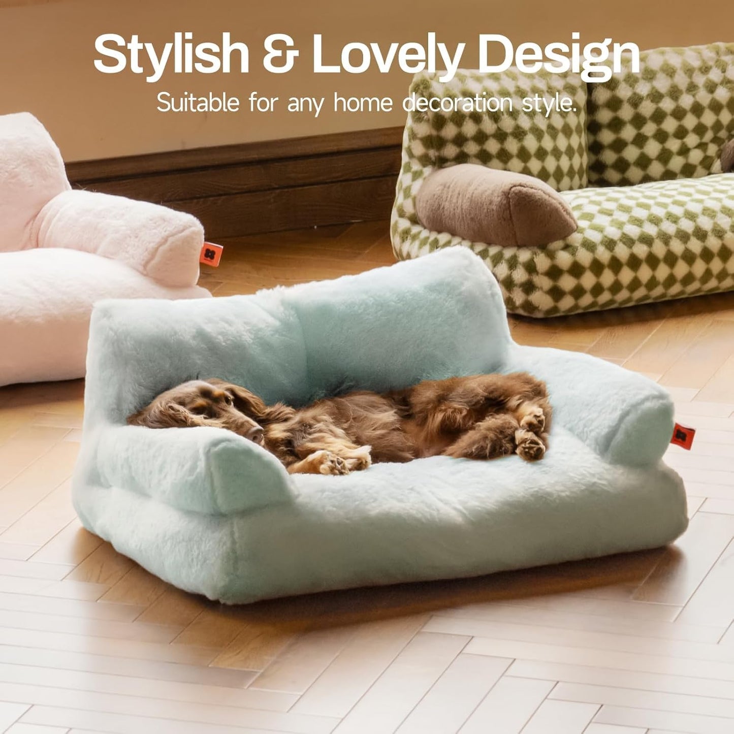 Plush Couch Bed For Indoor Pets