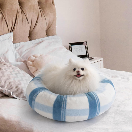 Plush Round Bed For Indoor Pets
