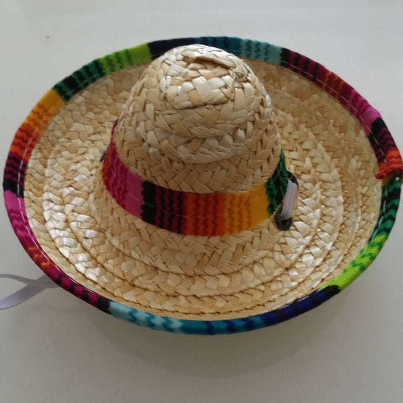 Pet Mexican Straw Hat