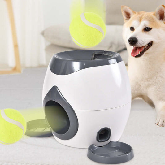 Smart Pet Feeder Tennis Ball Throwing Reward Machine