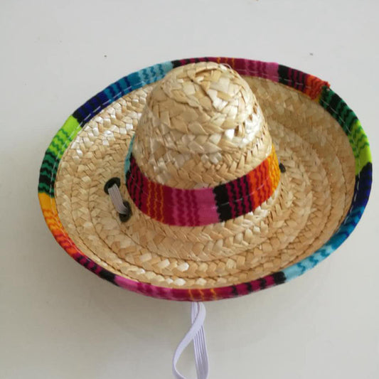 Pet Mexican Straw Hat